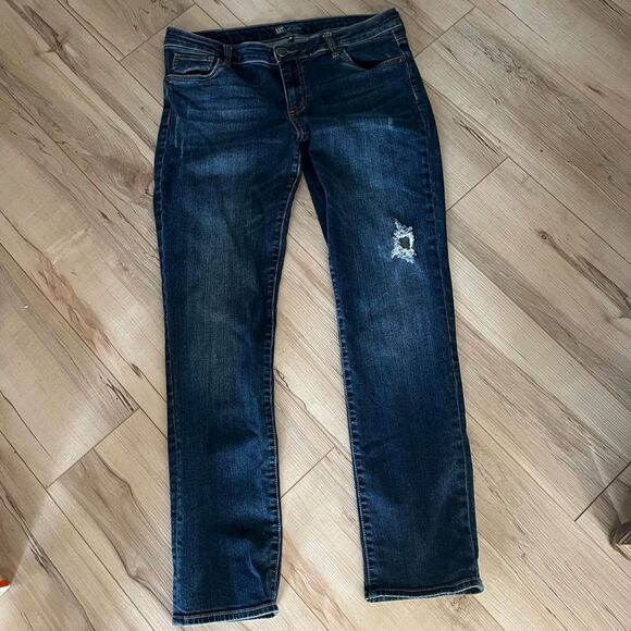 Kut from the Kloth distressed denim jeans Size 10 - Picture 2 of 4